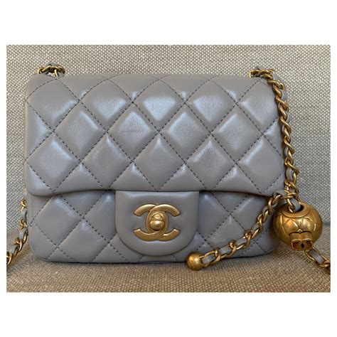 chanel grey bag colours|Chanel mini flap bags.